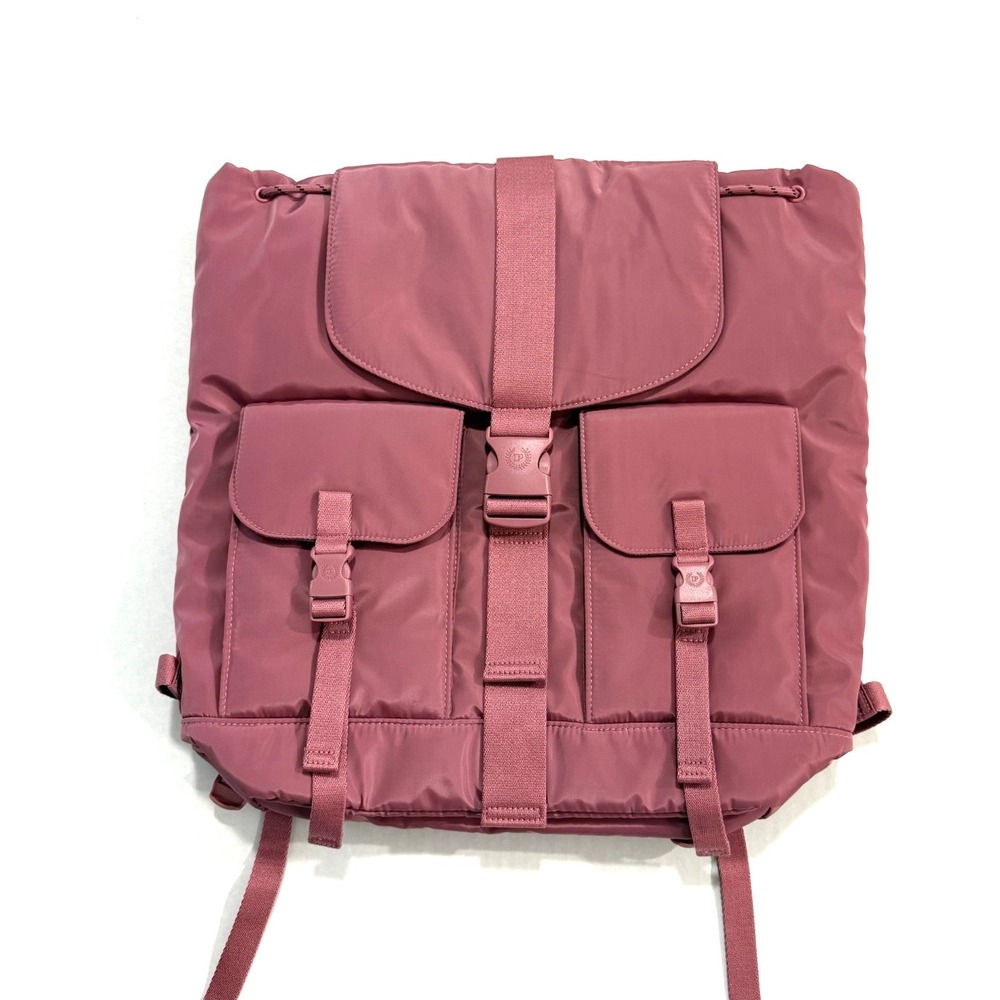 Victoria's Secret PINK Nylon Cargo Backpack Soft Begonia Adjustable Strap - Picture 4 of 10